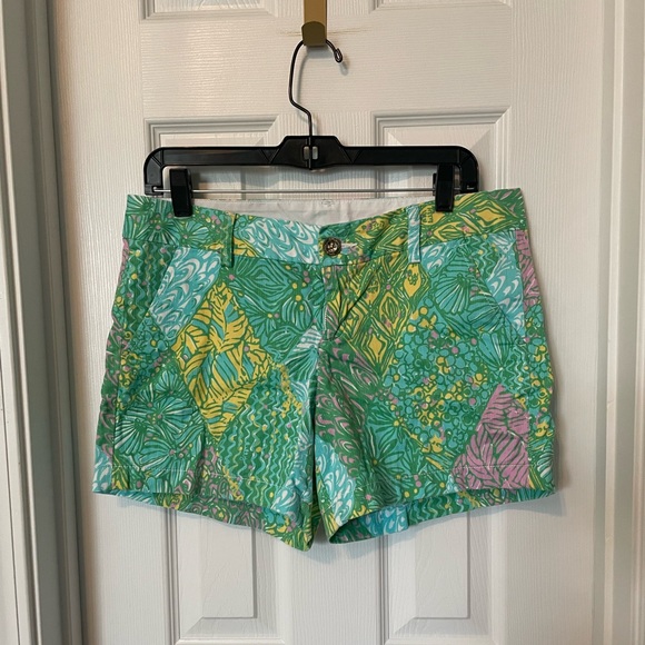 Callahan Pants - Lilly Pulitzer Callahan Shorts, Multi Sun Dance Print